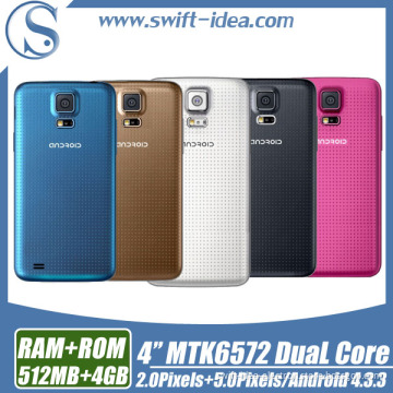Super Cheap Android 4.3, 4.0 Inch Touch Screen WiFi GSM Dual SIM Card Smart Phone (H5W)